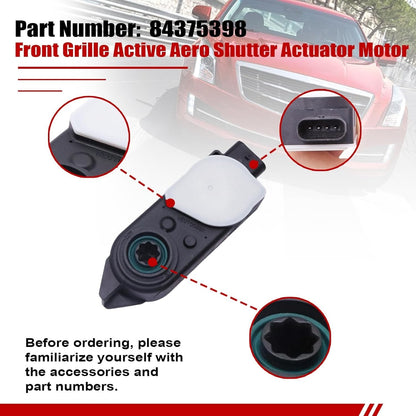 For Cadillac Chevrolet Buick GMC Front Shutter Grille Active Aero Motor 84375398