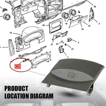 1CM30XDHAA Parking Brake Release Handle For DODGE DAKOTA 2005-2007 DURANGO Black