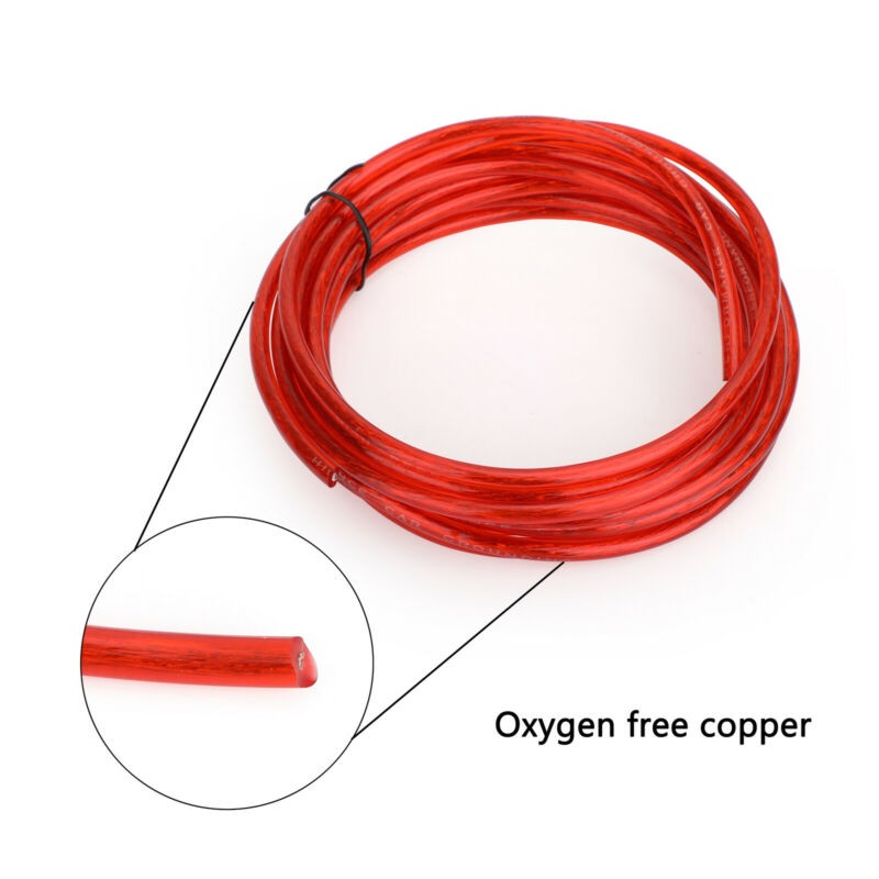 1500W 10 GAUGE Cable Car Amplifier Wiring Kit Amp Audio RCA Sub FUSE Wiring Wire