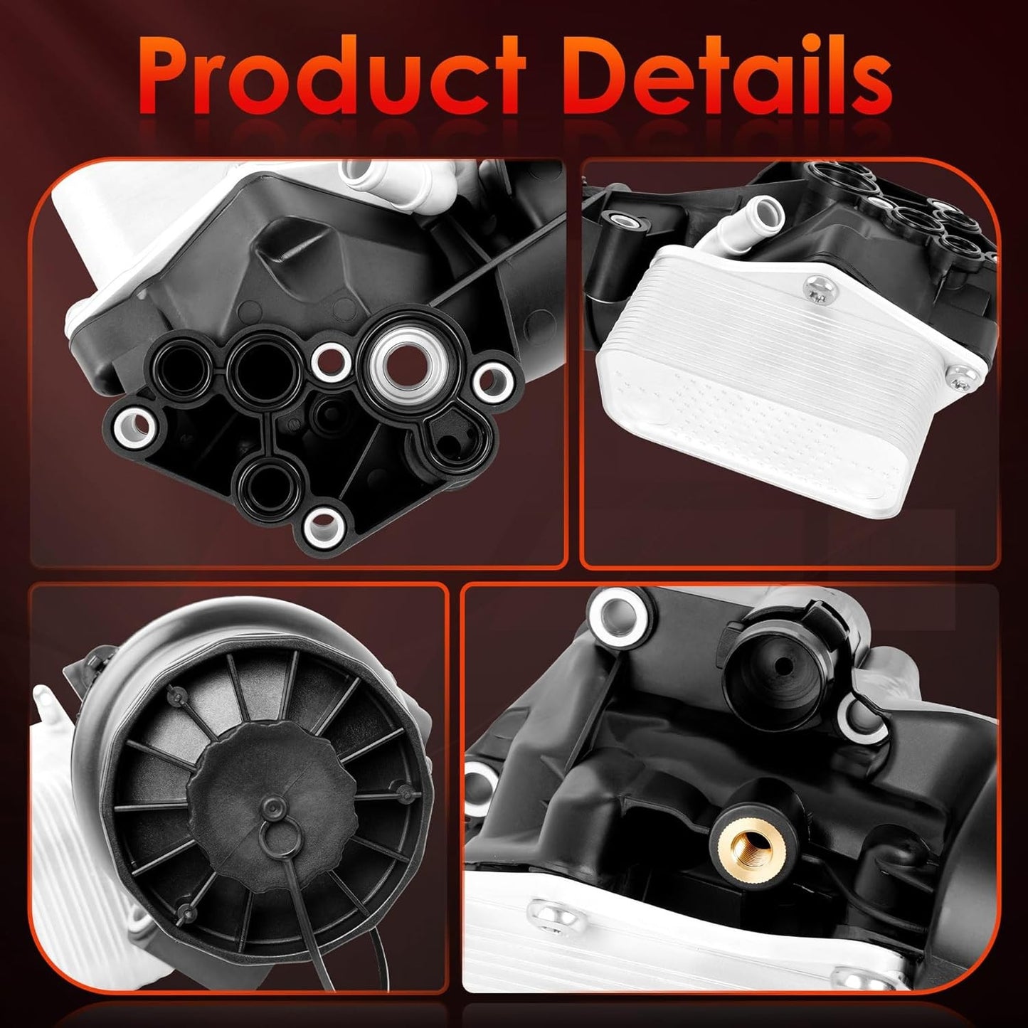Oil Filter Cooler Housing For 2005-14 VW 2.5L Jetta Golf Beetle Audi 07K115397D
