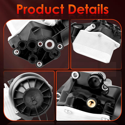 Oil Filter Cooler Housing For 2005-14 VW 2.5L Jetta Golf Beetle Audi 07K115397D