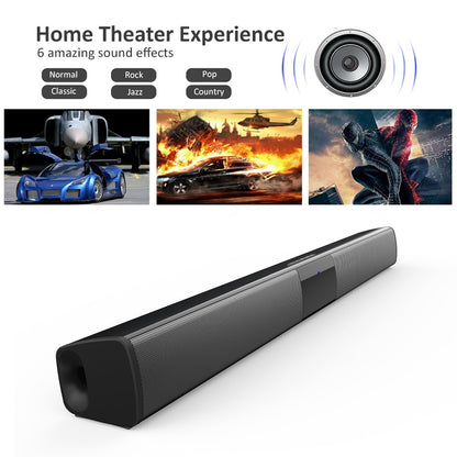 BT Surround Sound Bar 4 Speaker System Wireless Subwoofer TV Home Theater&Remote