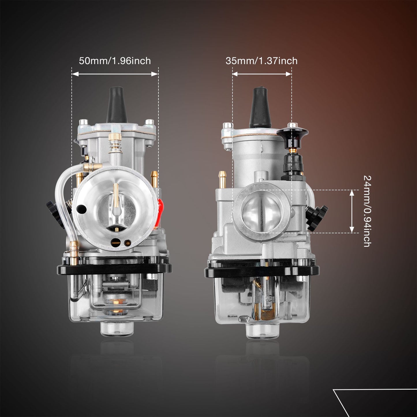 PWK 24mm Carburetor Throttle Kit For Predator 196cc 200cc 212cc KT196 Go Karts