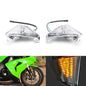 Clear Front Turn Signals lens Fits Kawasaki ZX14R ZX6R Ninja 650F Concours
