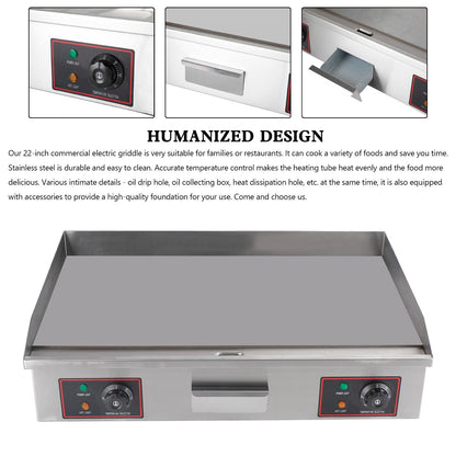 30" Commercial Electric Griddle Countertop Griddle Grill Countertop Grill 4400W