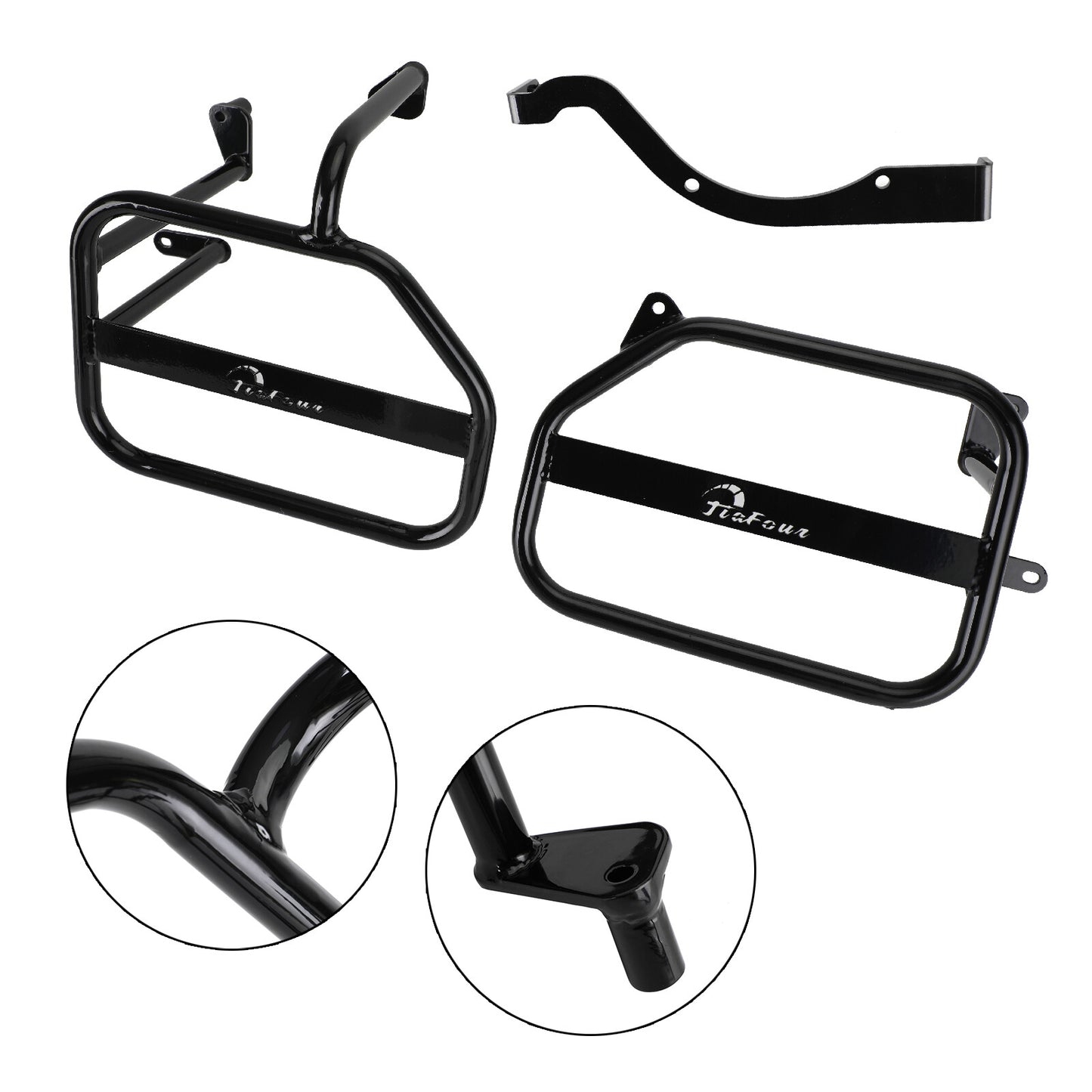 Side Saddle Bag Mounting Bracket Black Fit For Honda Ct125 20-22 Trail 125 21-22