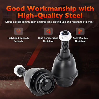 Pair Front Lower Ball Joints K500408 For 2014-2020 Silverado 1500 Sierra 1500