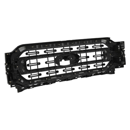 Matte Black Front Bumper Upper Grill Grille For 2021 2022 2023 Ford F-150 XLT