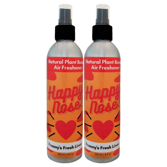 Solid Spare 2 Pack - Happy Nose! Air Freshener & Odor Remover Spray - Franny's Fresh Linen