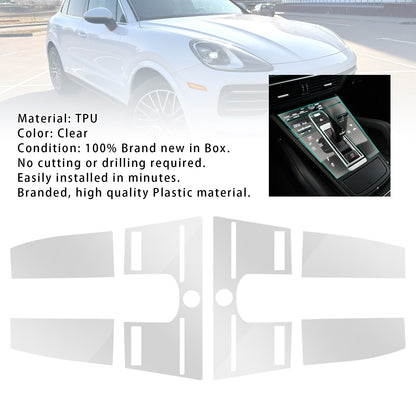2PCS Navigation TPU Screen Protector Film For Porsche Cayenne 2.9T 3.0T 18-2020