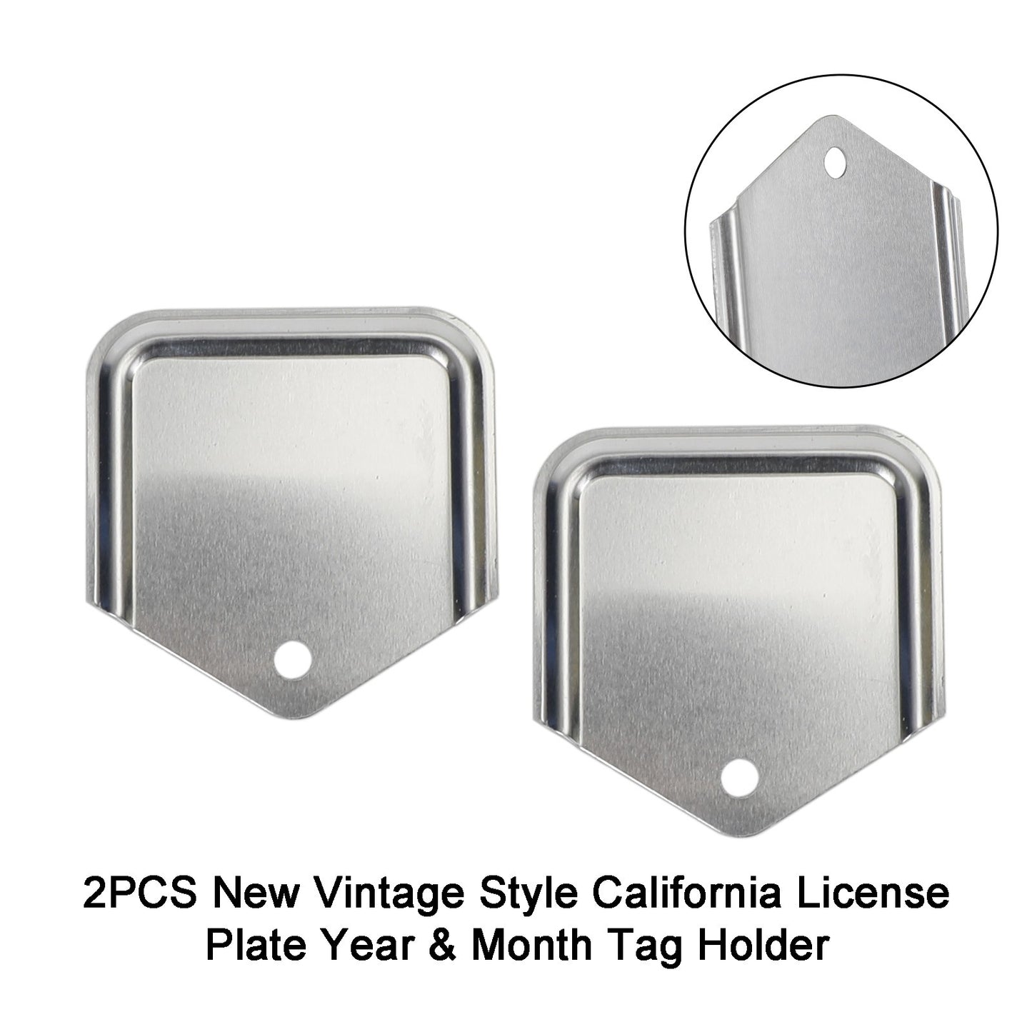 2PCS New Vintage Style California License Plate Year & Month Tag Holder