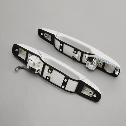 4PCS Front & Rear Door Handle Set Olympic White For Silverado Sierra 2007-2013