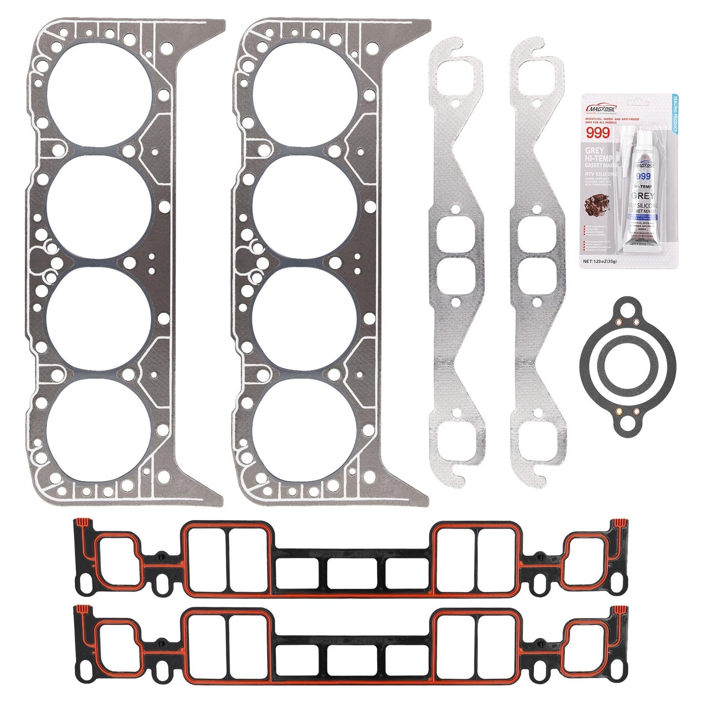 Cylinder Head Gasket Set For 350 CID Mercruiser Volvo Penta Crusader GM Marine
