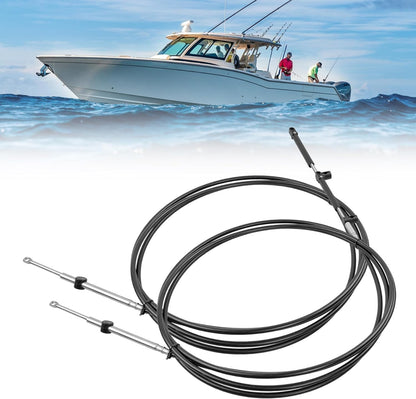 2PCS 10FT Outboard Throttle Cable Gen I Control Shift Cables For Mercury Mariner