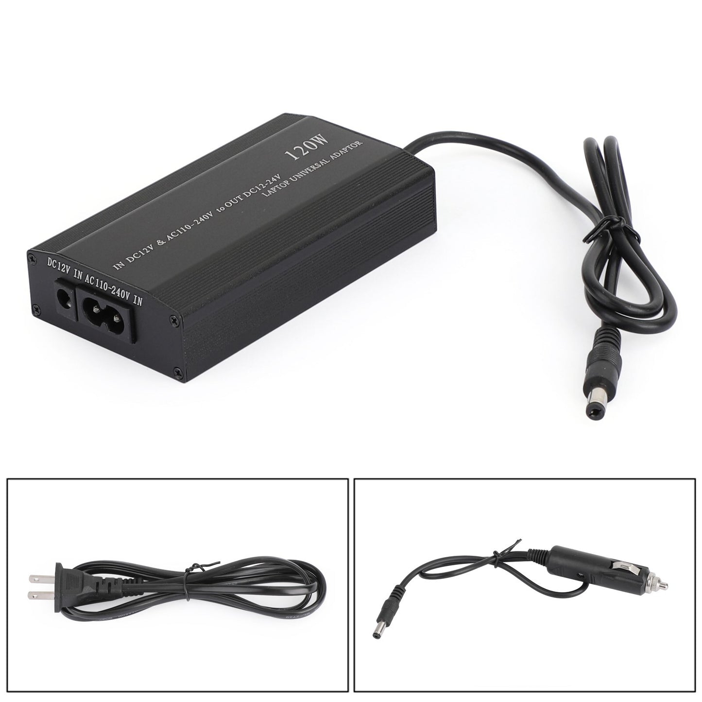120W Car Home 34 Tips Power Supply Adapter Charger for Laptop Notebook US Plug