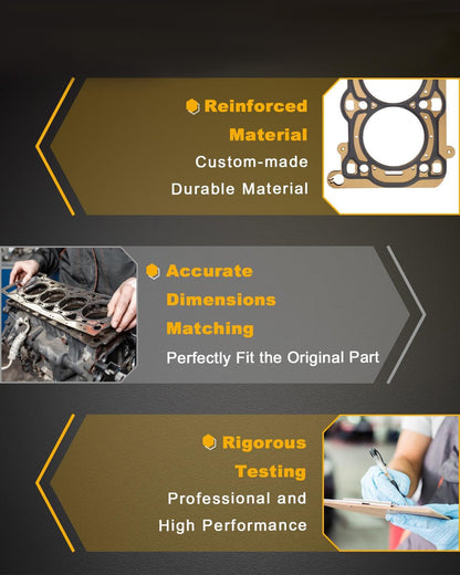 Head Gasket Piston Rings Timing Chain Kit For 11-16 Chevy Sonic Cruze Buick 1.4L