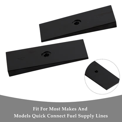 2PCS 2" Wide 4°Degree Steel Leaf Spring Degree Shims Black~·