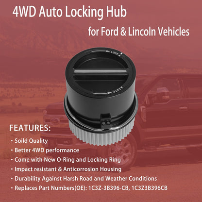 4WD Automatic Front Locking Hub for 1999-2004 Ford F250 F350 F450 F550 & more