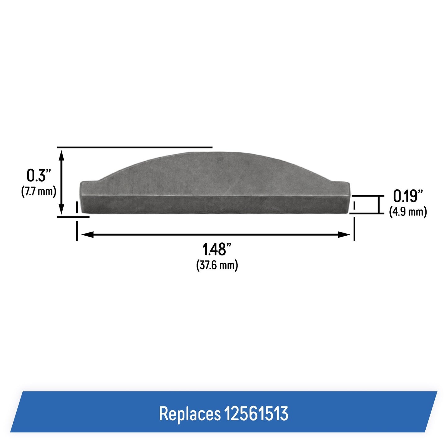 Crankshaft Woodruff Key for GM LS Engines 4.8L 5.3L 5.7L 6.0L 6.2L 7.0L 12561513