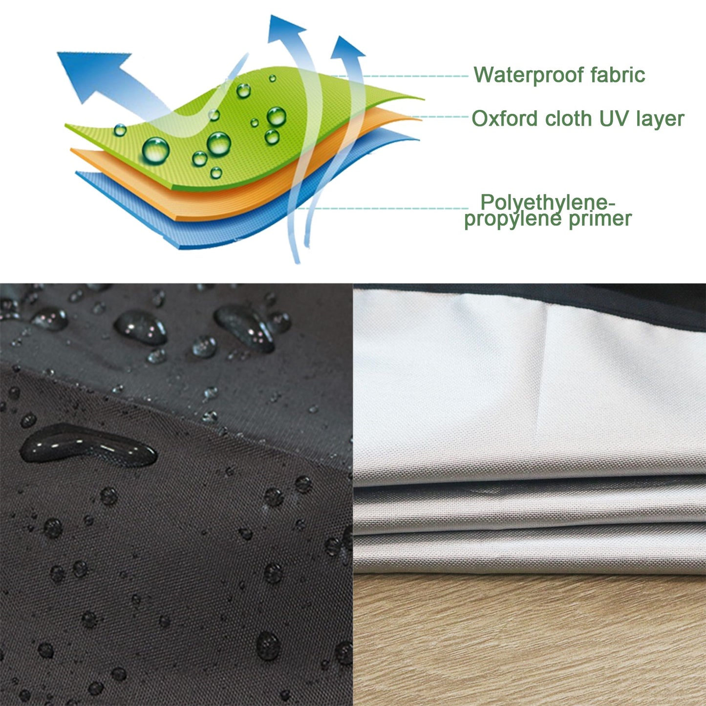 Waterproof Heavy Outdoor Sofa  Furniture Cover Day Bed Garden Patio Round