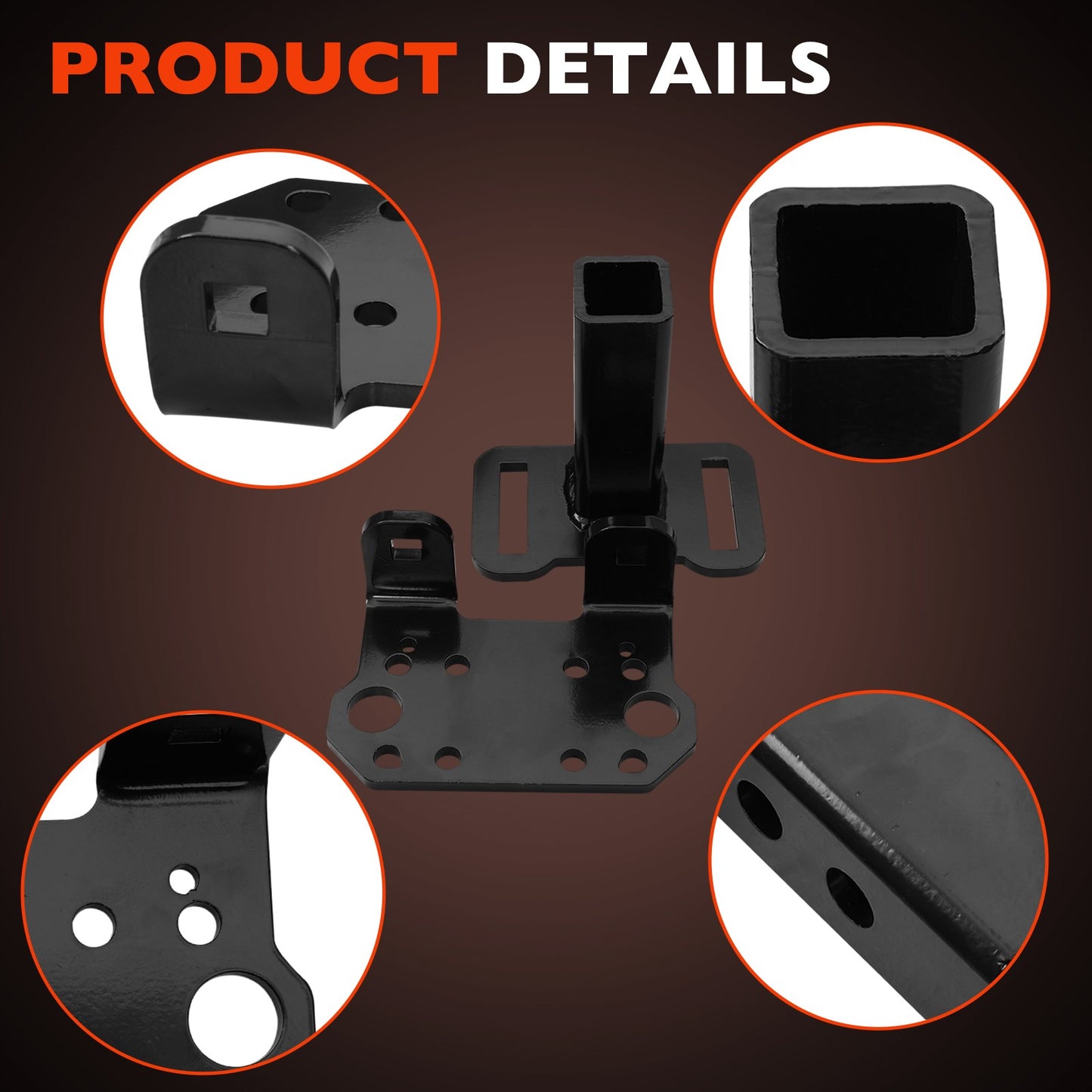 2" Receiver Hitch Adjustable ATV UTV Mount For TigerTail Tow System 101110