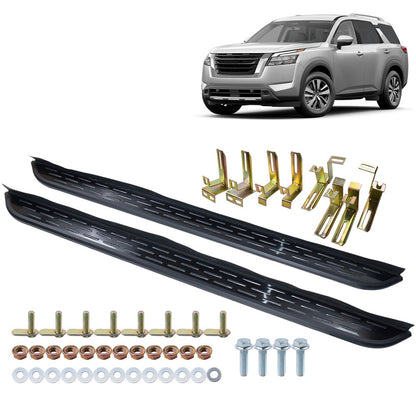 L+R For 22-25 Nissan Pathfinder SUV Nerf Bars Aluminum Running Boards Side Steps