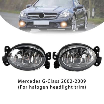 Pair Front  Fog Light Lamps With Bulbs For Mercedes Benz W204 W211 W164 C219
