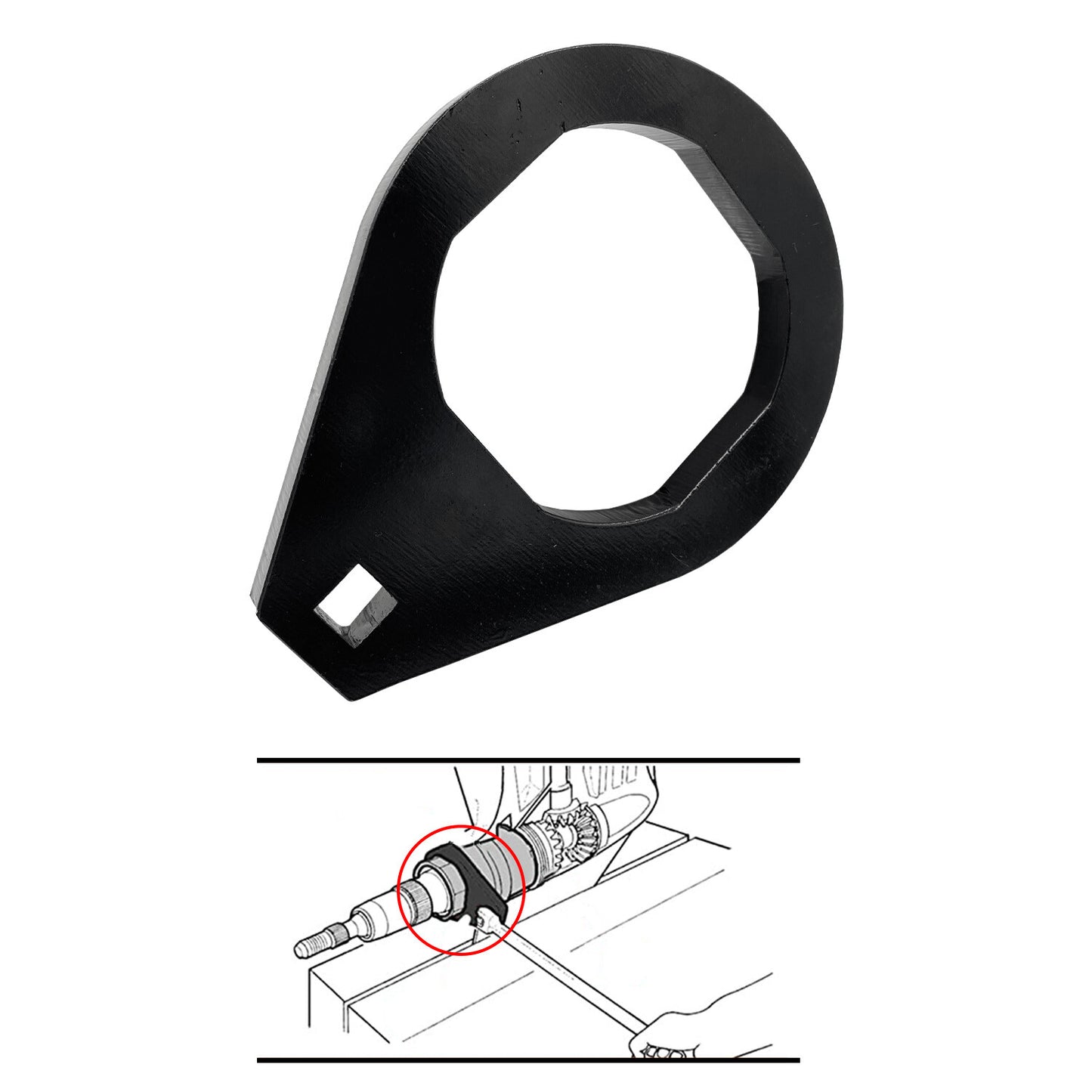 Bearing Carrier Wrench Tool for MerCruiser Bravo Three 3 X Blackhawk 91-805374