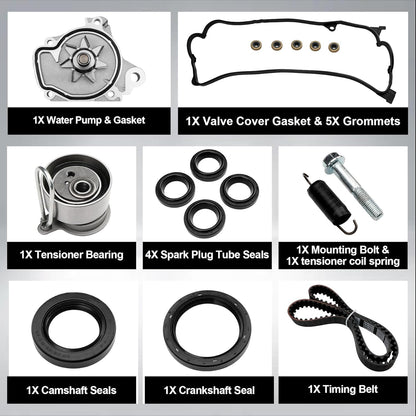 TBK312 1.7L Engine Timing Belt Kit w/ Water Pump 2001-2005 Honda Civic DX TCK312