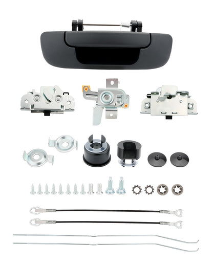 Tailgate Latch Rebuild Kit Rear Handle Bezel For 02-09 Dodge Ram 1500 2500 3500