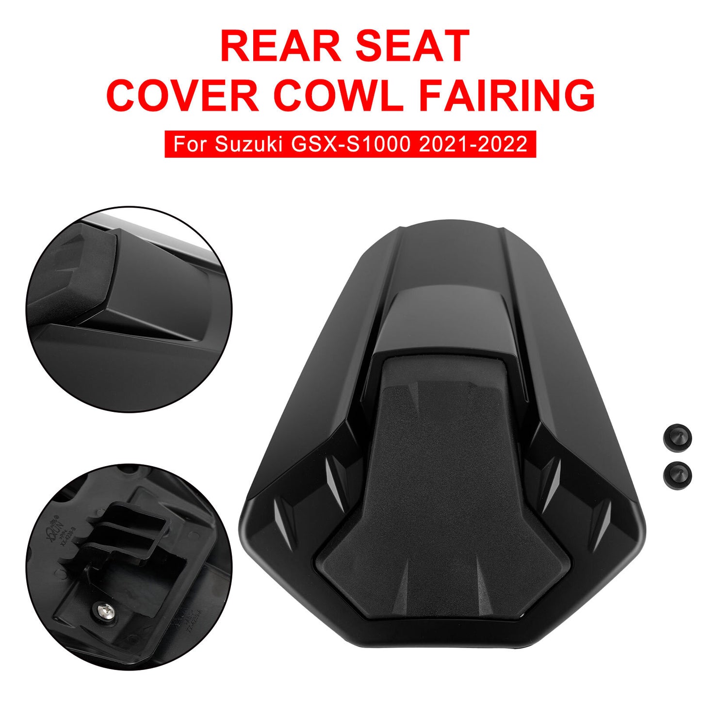 Rear Seat Cover Cowl Fairing For Suzuki GSXS 1000 GSX-S1000 21-24 Matt Black