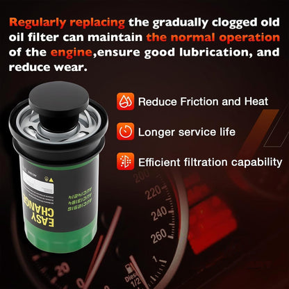 Oil Filter AUC12916 For John Deere E120 E130 E150 E160 E170 E180 Dry Filter