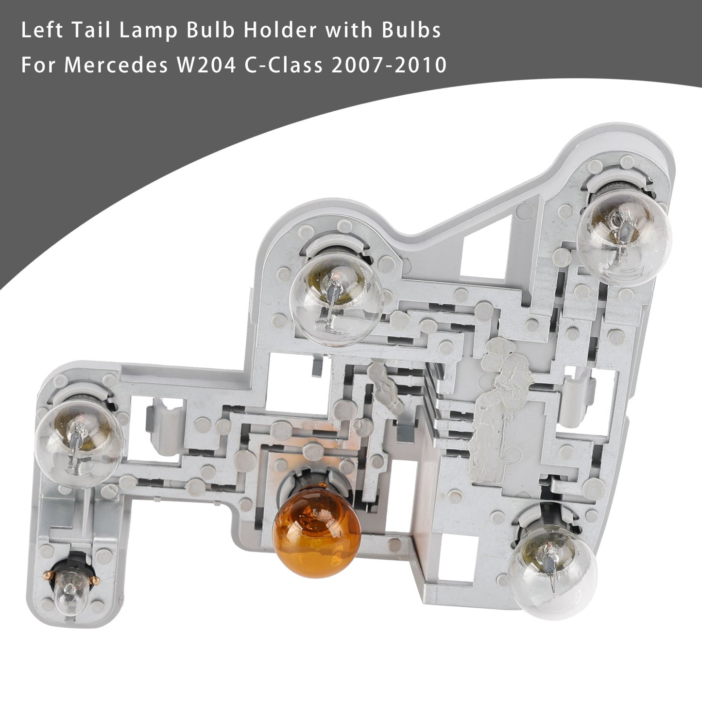 Left Tail Lamp Bulb Holder with Bulbs For Mercedes W204 C-Class 2007-2010 2008