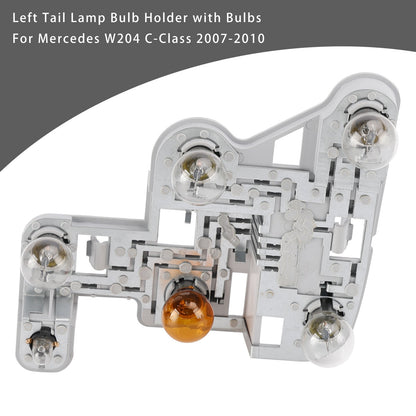 Left Tail Lamp Bulb Holder with Bulbs For Mercedes W204 C-Class 2007-2010 2008