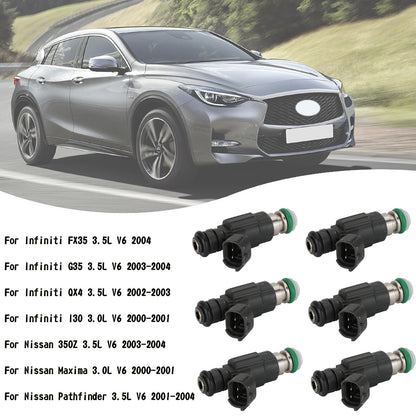6PCS Fuel Injectors FBJC100 Fit Nissan 350Z 03-04 Fit Infiniti G35 2003-2004