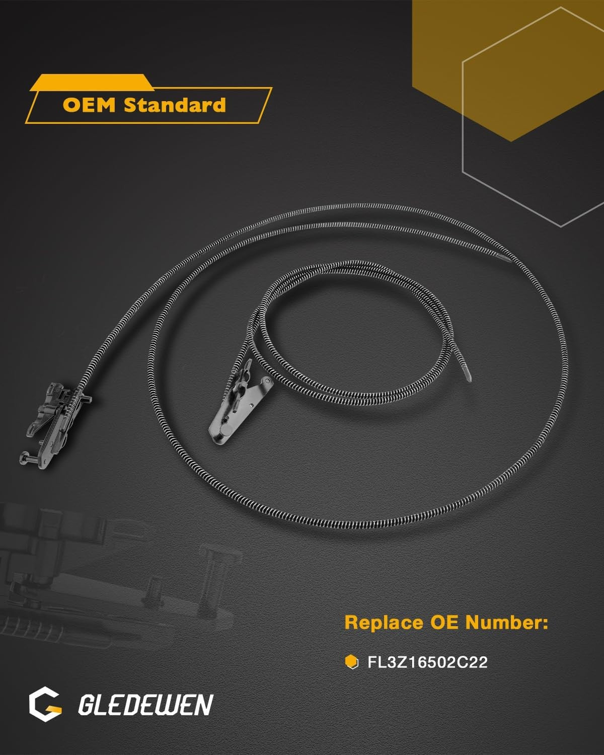 Crew Cab Sunroof Glass Cable For 15-20 Ford F-150 F-250 F-150 F-350 FL3Z16502C22