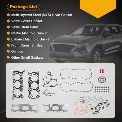 3.3L Head Gasket Set For 10-23 Kia Sorento Cadenza Sedona Hyundai Azera Santa Fe