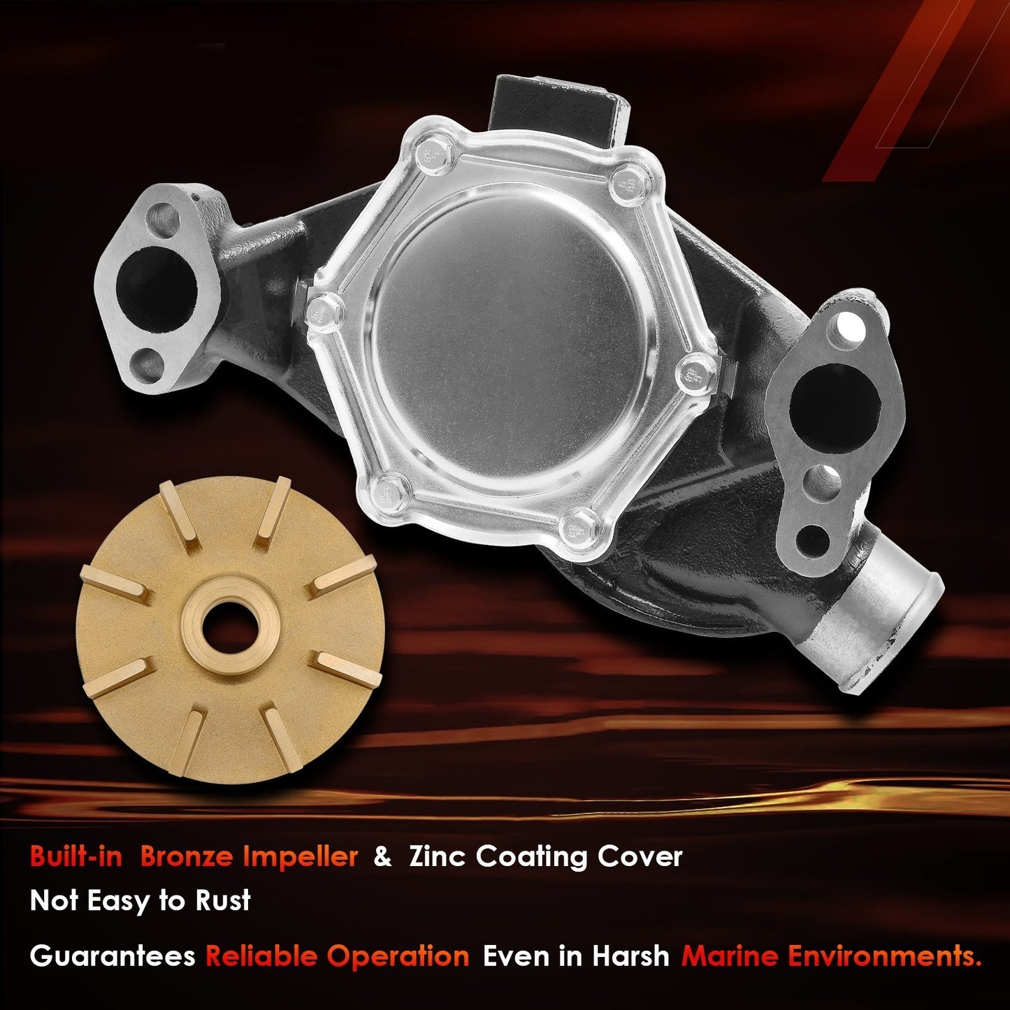 Sea Water Pump For Mercruiser OMC Stern Drive Penta 4.3L 5.0L 8M0113734 8503991