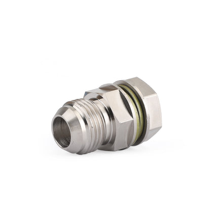 N Turbo Oil Pan Sump Return Drain Adapter Bung Fitting 10AN to M18x1.5 Silver N