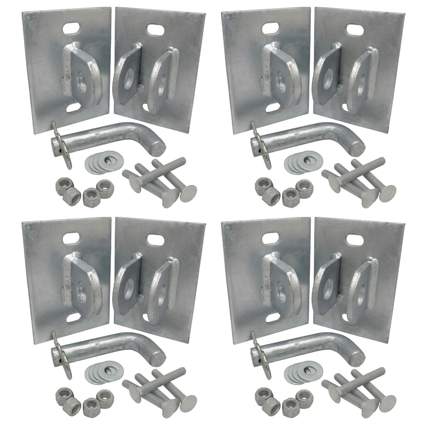 Floating/Stationary Dock Connector Hinge Kit, Male & Female T-Style Brackets (4)