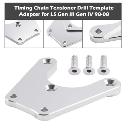 Timing Chain Tensioner Drill Template Adapter for LS Gen III Gen IV 98-08.