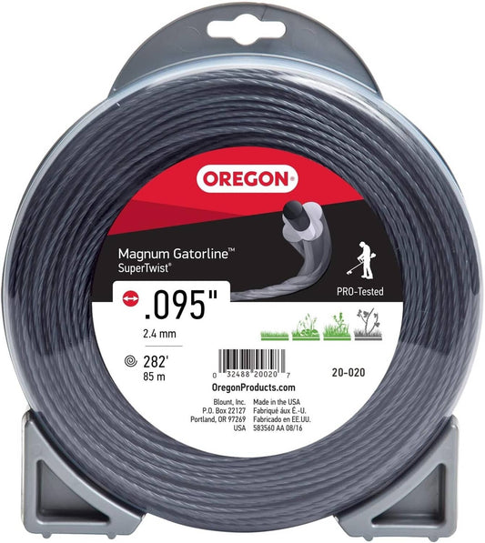 Solid Spare Oregon 20-020 Magnum Gatorline Supertwist Trimmer Line .095" by 282'