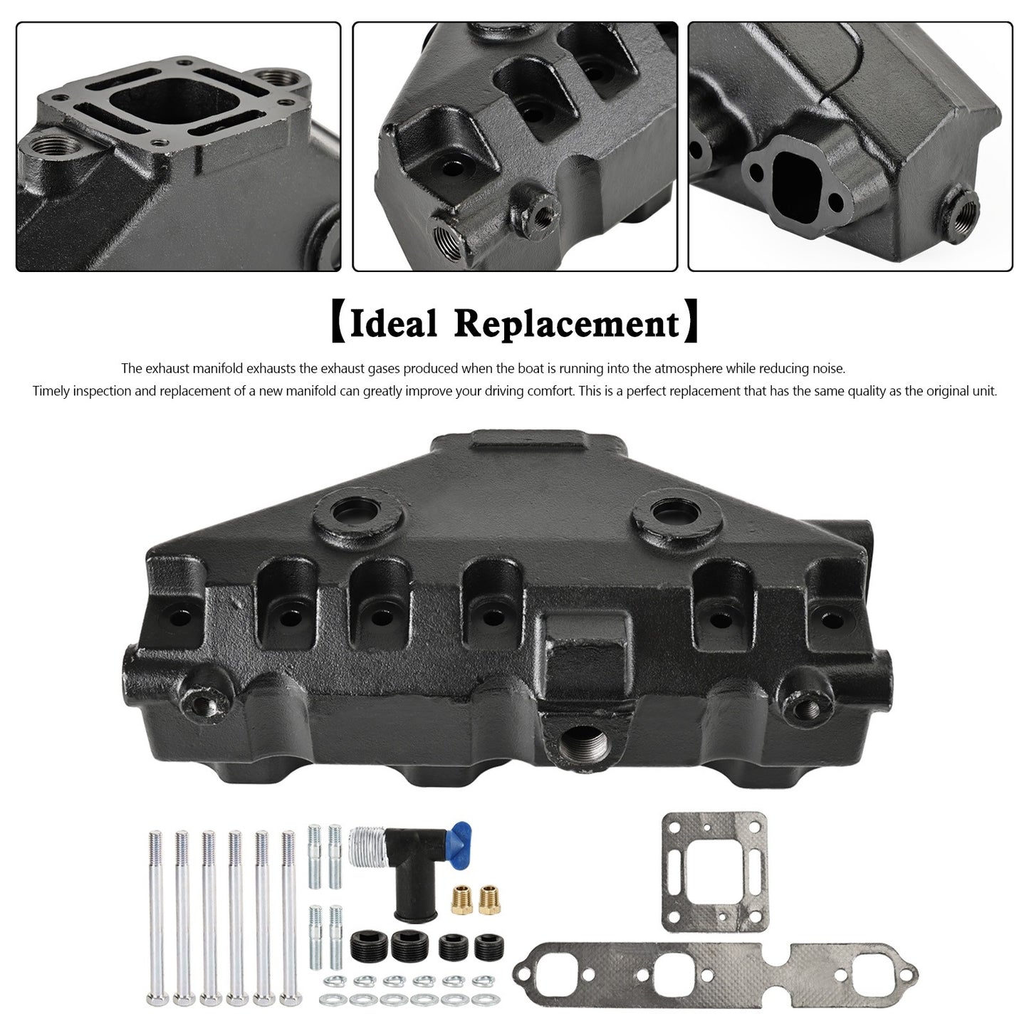 99745 Marine Exhaust Manifold 18-1952-1 For MerCruiser 4.3L 262 V6 99746 85-02.