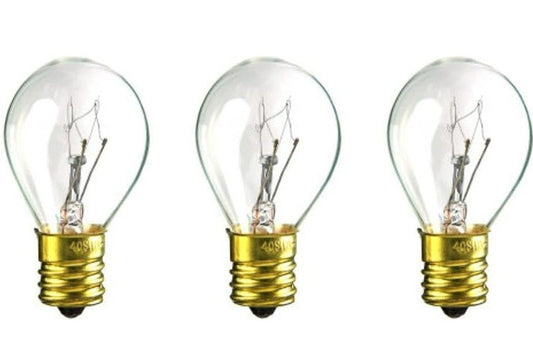 Solid Spare (3) CEC Industries 40S11N/120V Miniature Bulb 120V, 40W, S11 Shape, E17