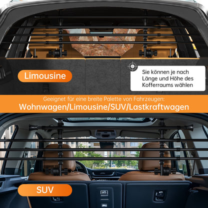 Universal Dog Guard Grille for SUV Car Boot Pet Barrier Luggage Compartment