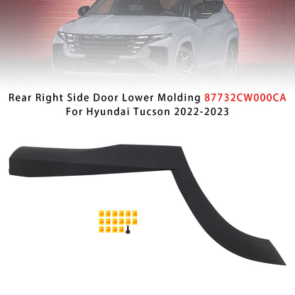 Rear Right Side Door Lower Molding 87732CW000CA For Hyundai Tucson_2022-2023