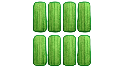 Solid Spare Clean Castle 12" Reusable Premium Microfiber Mop Pads - 8 PACK