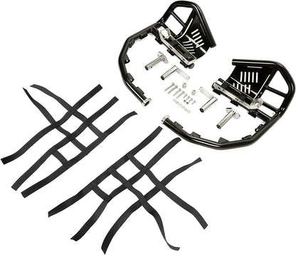 Solid Spare Nerf Bars W/ Nets Pro Peg Bars For Honda Sportrax 400 TRX 400EX 400X All Years