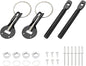 Car Universal Black Hood Pin Pins Lock Alloy Steel Mount Bonnet Latch Kit Racing