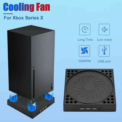 Adjustable Cooling Fan for Xbox Series X Console Low-Noise High-Speed Cooler